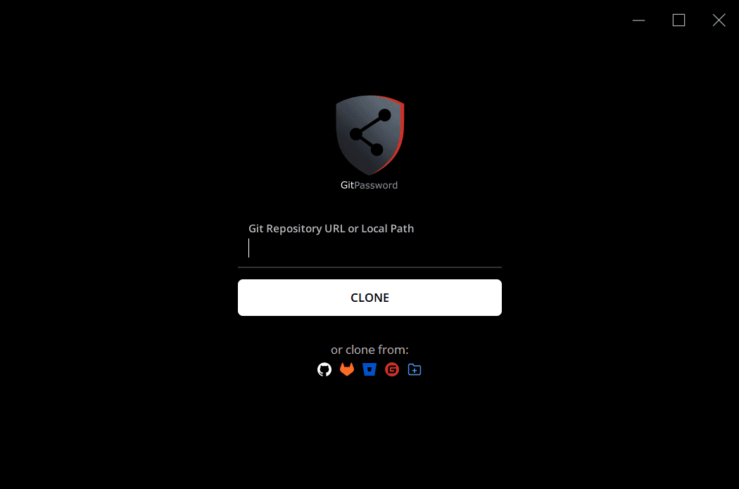 GitPassword Repository setup screen